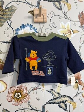 Vintage Winnie The Pooh Graphic Long Sleeve Sz 12 Months NWT